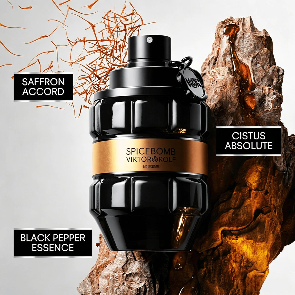 Woody & Spicy Cologne for Men With Notes of Amber & Vanilla - Viktor Rolf - Spicebomb Extreme Eau De Parfum - AliExpress 66