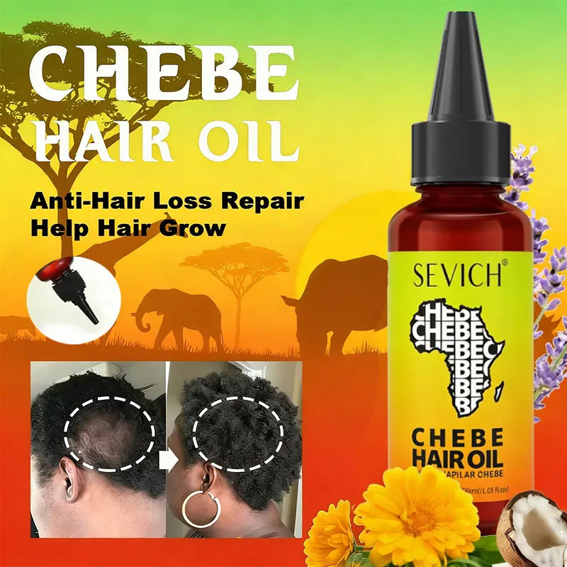 Chebe Fast Hair Growth Oil Africa Traction Alopecia Chebe Oil Nourishes Repair Damaged Hair Treatment Oil Anti-Hair Loss Care