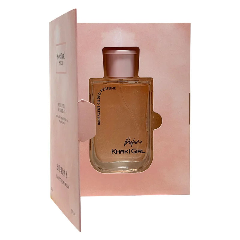 Iridescent Gilded Perfume for Women 50ml EDT Shimmering Golden Liquid Long Lasting Sweet Floral Musk Fragrance Elegant Gift