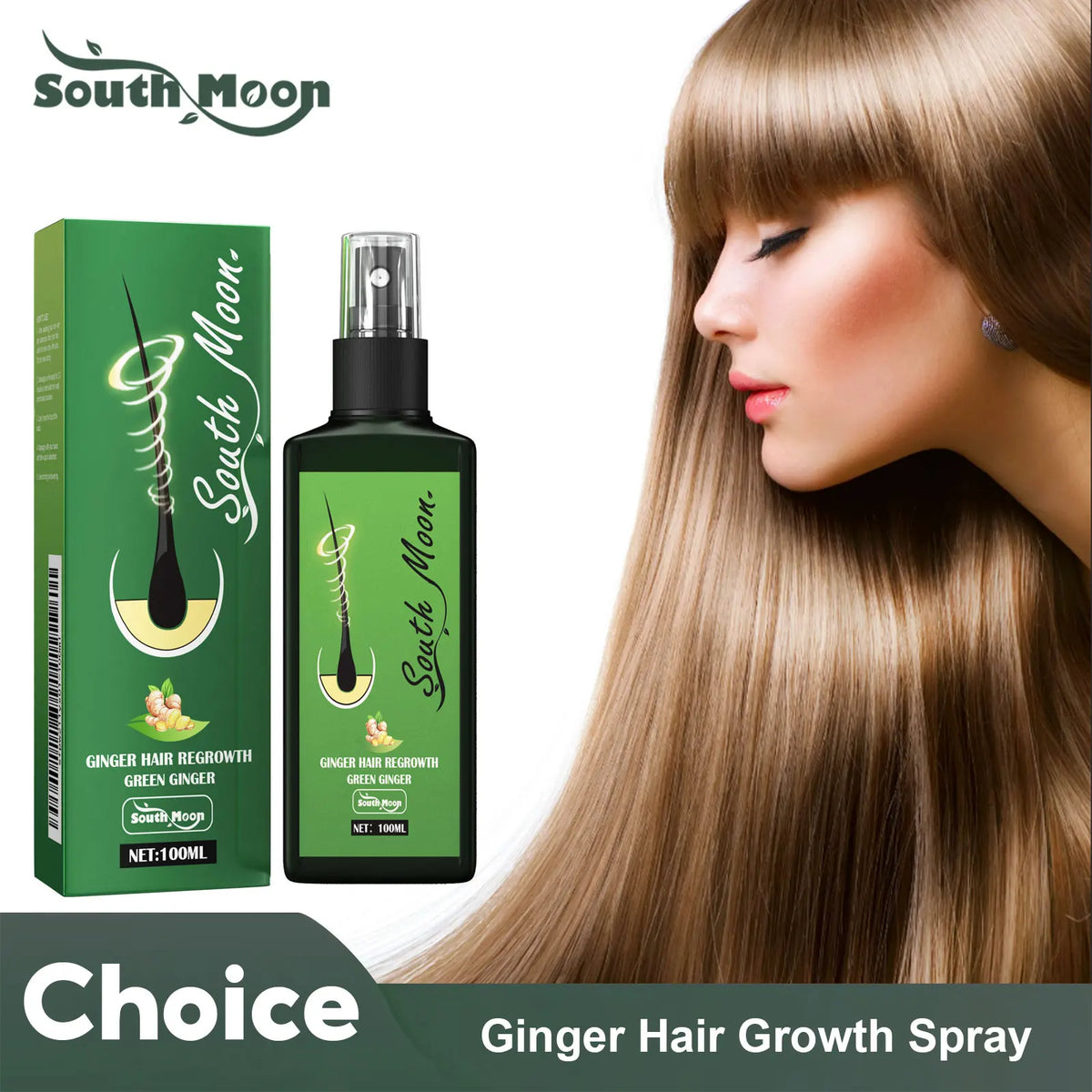Ginger Hair Spray Promote Growth Anti Loss Improve Thin Dry Breakage Hair Nourish Root Scalp Damaged Treatment Hair Grow Spray - AliExpress 66