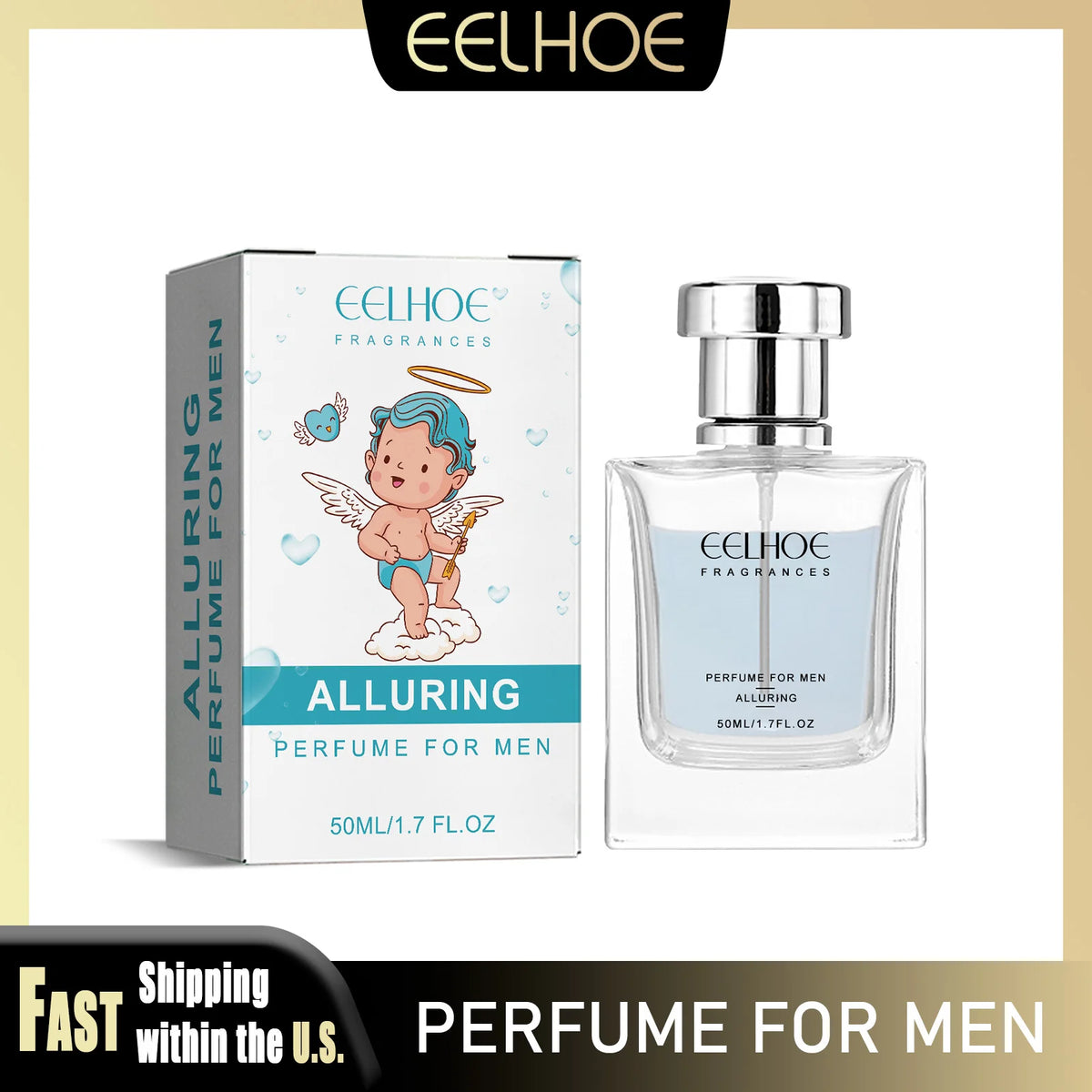 EELHOE 50ml Cupid Men's Pheromone Hypnosis Long Lasting Perfume Rich Fragrance Of Man To Attract Women Pure Smell Body Spray - AliExpress 66