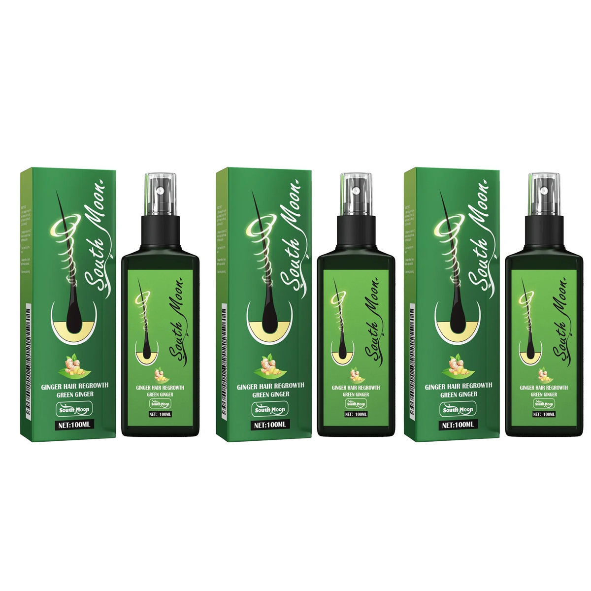 Ginger Hair Spray Promote Growth Anti Loss Improve Thin Dry Breakage Hair Nourish Root Scalp Damaged Treatment Hair Grow Spray - AliExpress 66