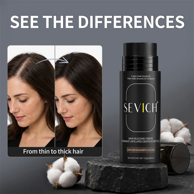 Sevich 25g 10 Colors Keratin Hair Loss Building Fiber Hair Growth Fiber Refill Hair Loss Concealer Blender Hair Care Product - AliExpress 66