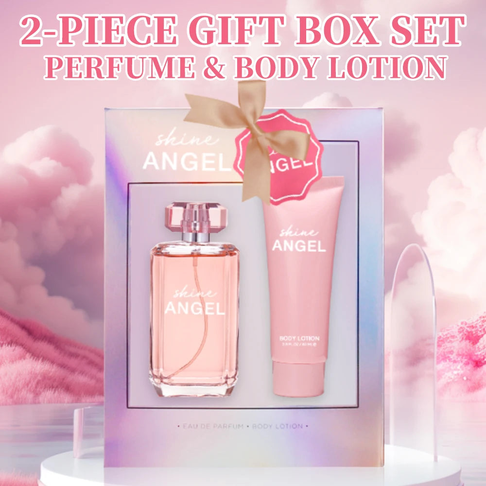 Eau de Parfum Spray and Body Lotion Gift Set Women's Fragrance Sets 3.4 Oz EDP Spray 2.8 Oz Body Cream Shine Angel 2 Pcs Gifts - AliExpress 66