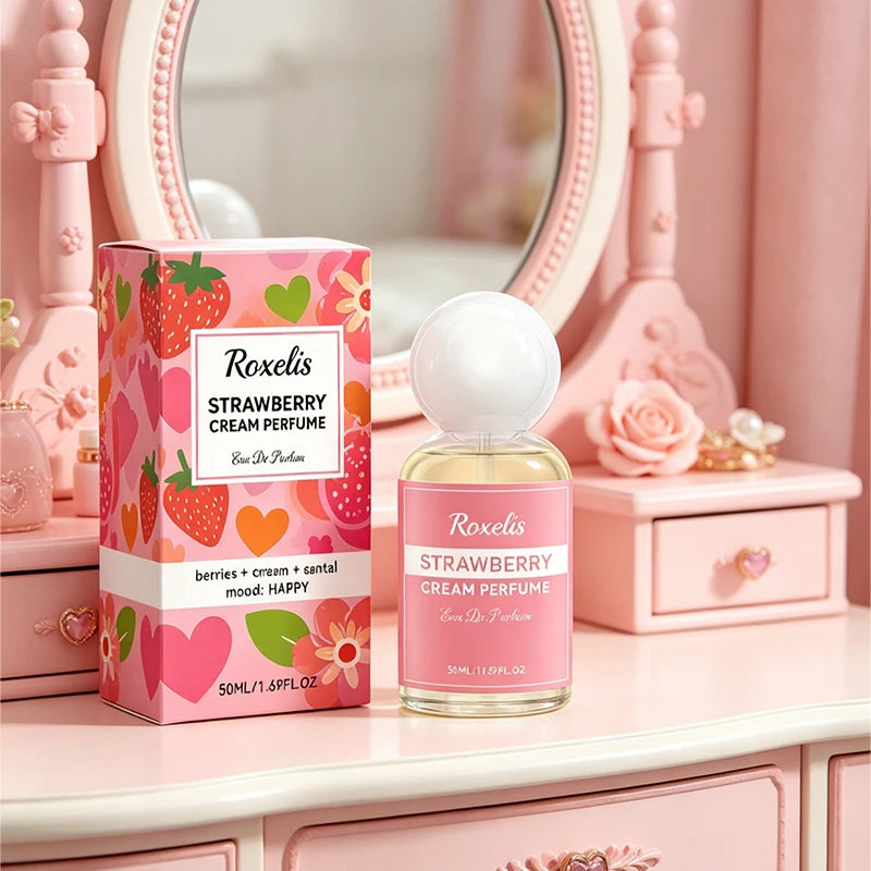 Strawberry Cream Women's Perfume Natural Fresh Sweet Fragrance Daily Commute Body Spray Charming Eau De Toilette For Dating