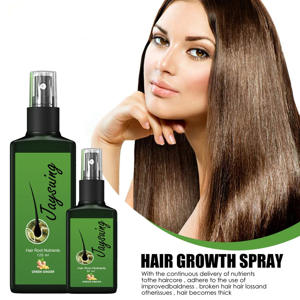 Ginger Hair Growth Oil Dense Regrowth Prevent Baldness Repair Dry Frizzy Damage Hair Roots Nourish Massage Scalp Treatment Serum