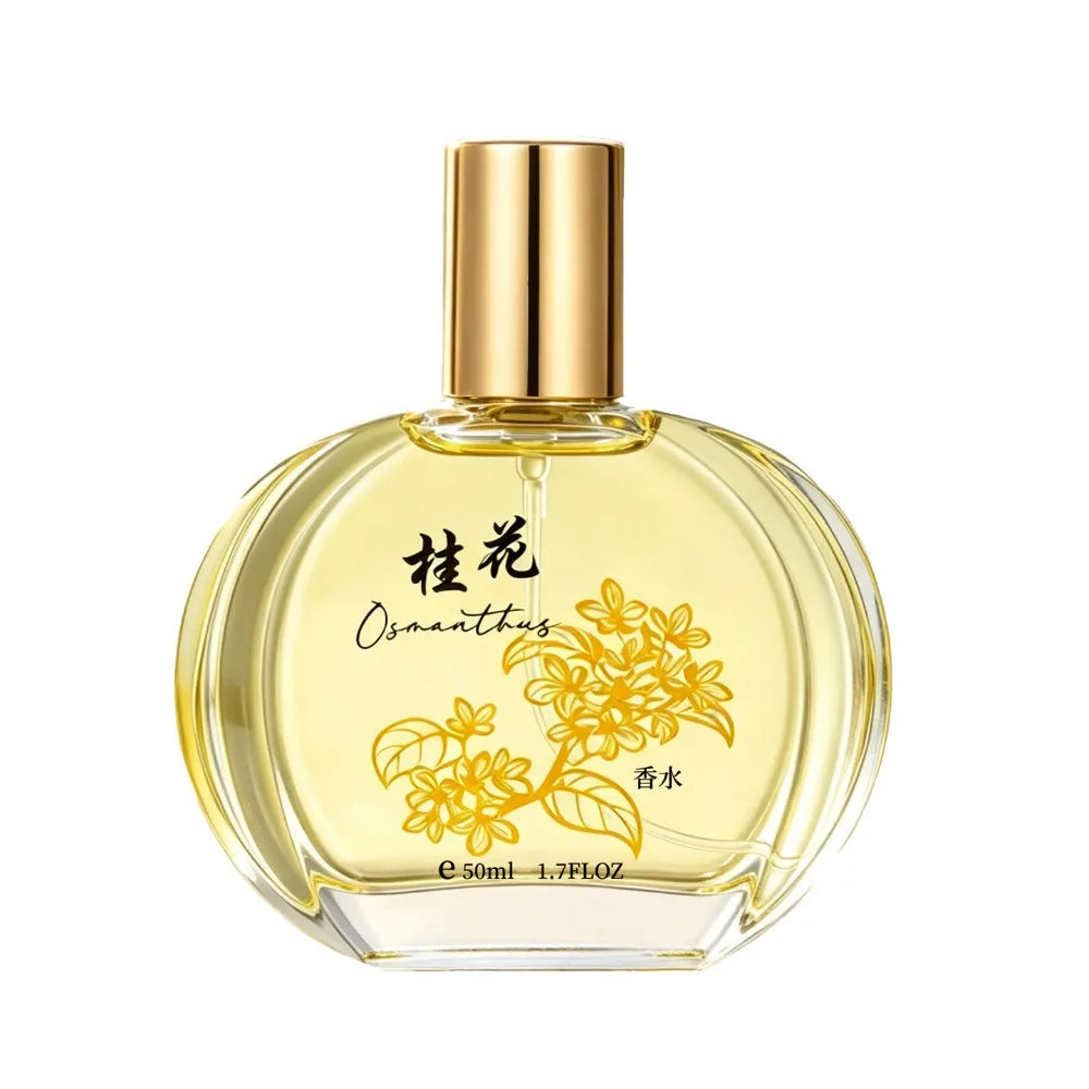 50ML Classic Flower Perfume Fresh Elegant Long Lasting Floral Fragrance Osmanthus Jasmine Gardenia Rose Orchid For Daily Dating