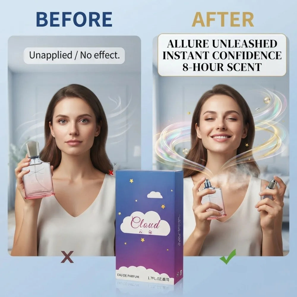 Cloud Women Perfume 50ml Eau De Parfum Sweet Creamy Milk Gourmand Scent Long Lasting Natural Spray For Ladies Dating Daily