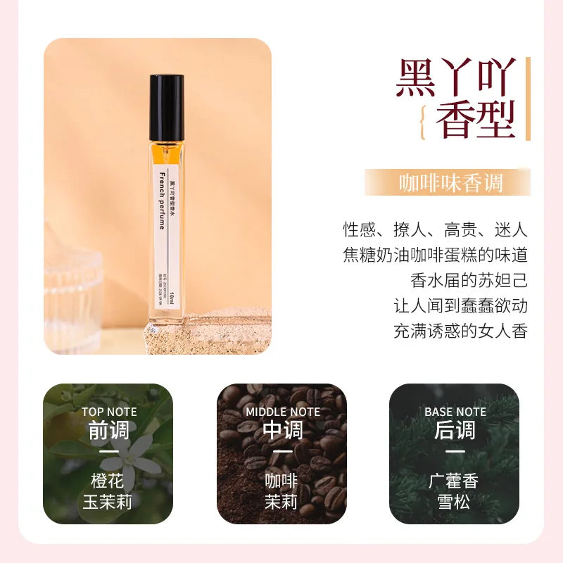 10ML Popular Perfume Portable Mini Eau De Toilette Long Lasting Woody Floral Fragrance Pocket Travel Size For Women Daily Use