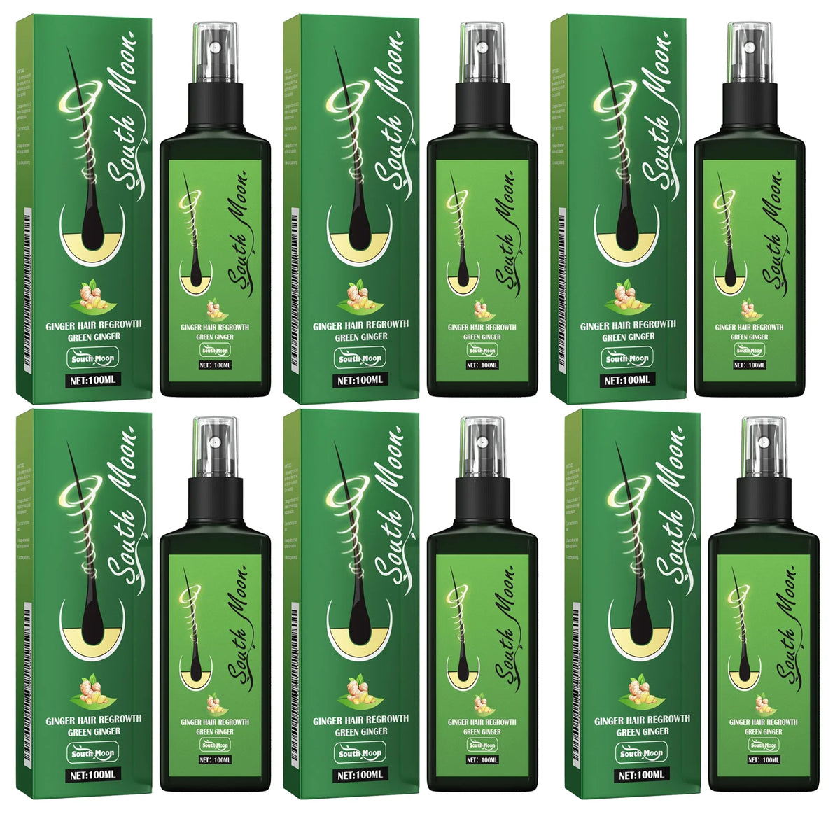 Ginger Hair Spray Promote Growth Anti Loss Improve Thin Dry Breakage Hair Nourish Root Scalp Damaged Treatment Hair Grow Spray - AliExpress 66
