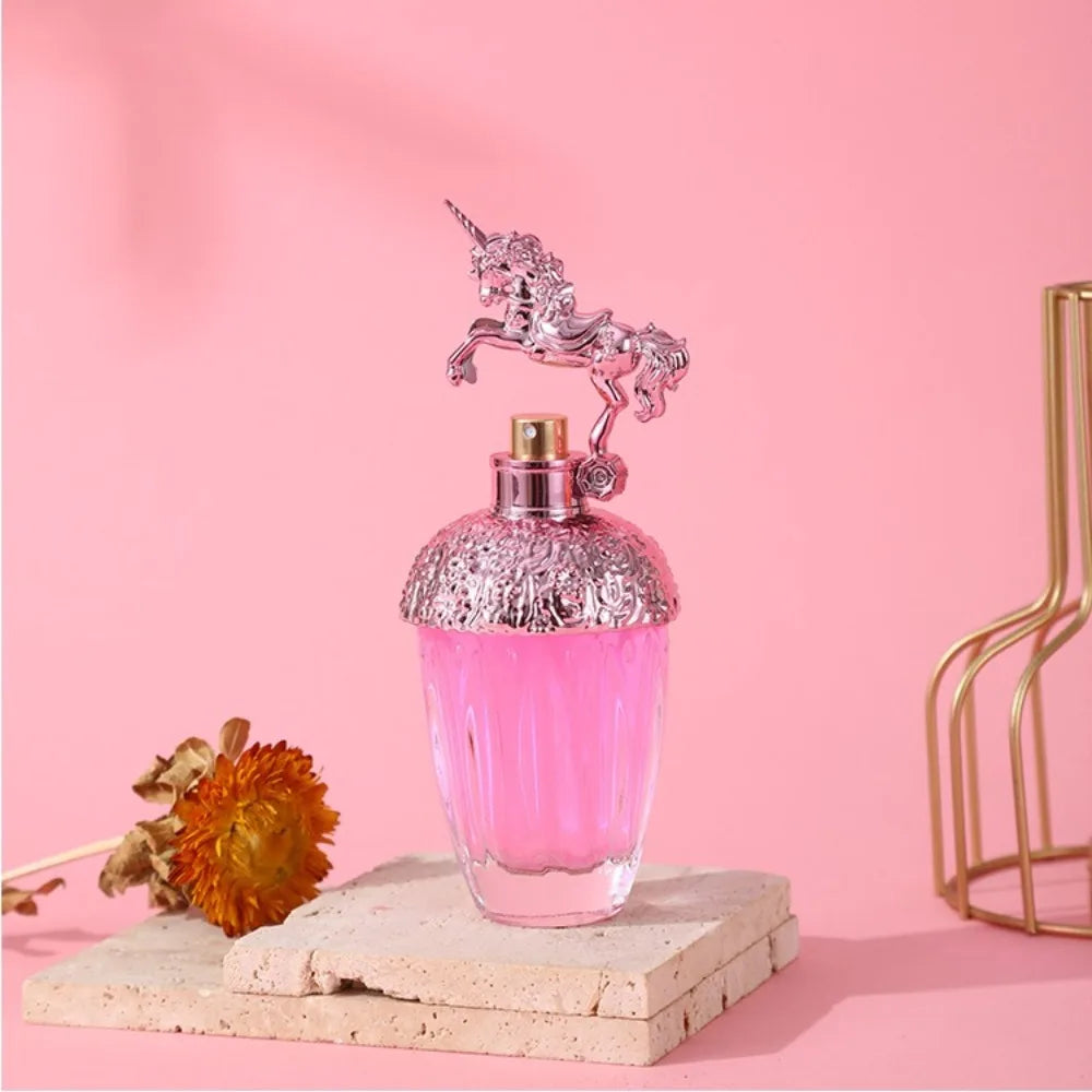 80ML Pink Wing Pegasus Perfume Fresh Elegant Floral Woody Long Lasting Fragrance Fantasy Design EDT For Women Daily Use & Gift