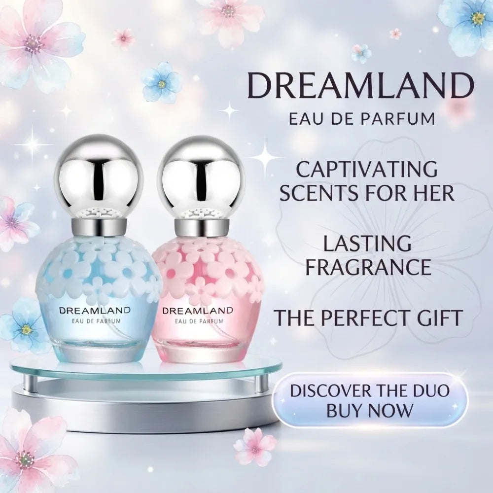 30ml DREAMLAND Women EDP Perfume Cute 3D Flower Bottle Blue Pink Dual Color Long Lasting Sweet Floral Dating Birthday Gift - AliExpress 66