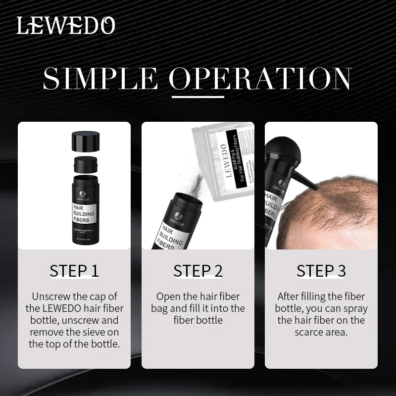 Hair Fiber 100g Natural Hair Thickening Fibers Hair Building Fiber Spray for Balding Areas Fills Part Lines Refill Bag Powder - AliExpress 66