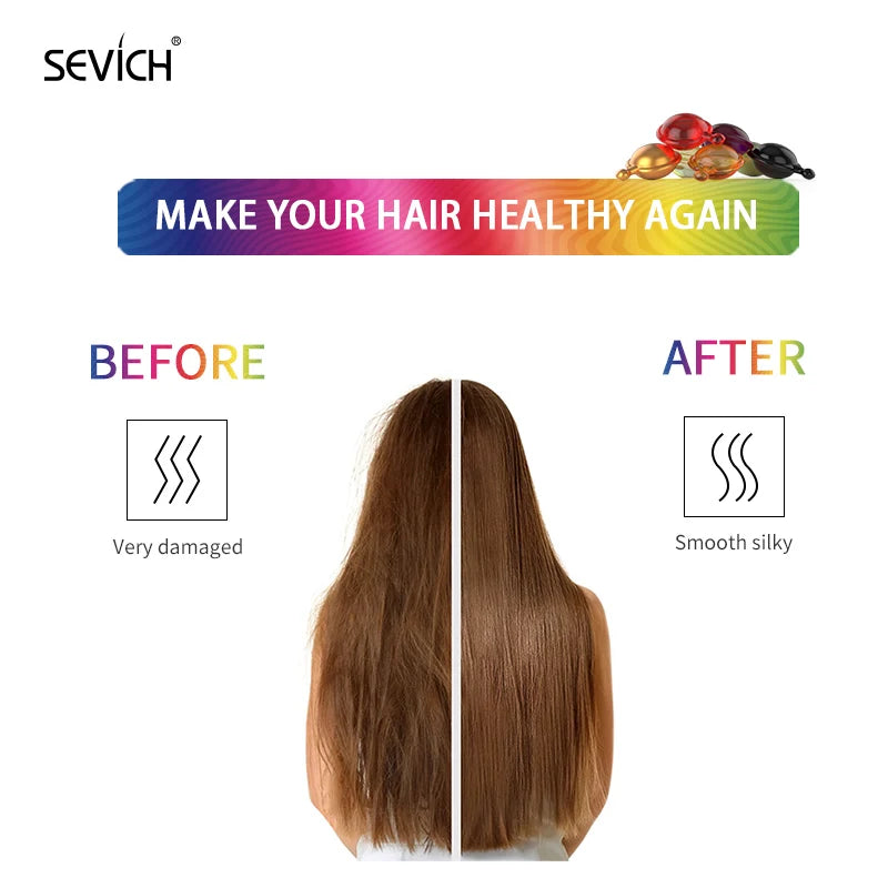 30Pcs Anti Hair Loss Hair Vitamin Capsule Oil Keratin Complex Oil Smooth Silky Hair Serum Hair Mask Repair Frizz Damaged Sevich - AliExpress 66