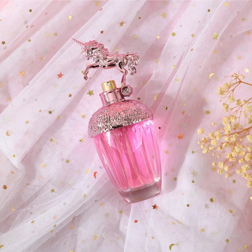 80ML Pink Wing Pegasus Perfume Fresh Elegant Floral Woody Long Lasting Fragrance Fantasy Design EDT For Women Daily Use & Gift