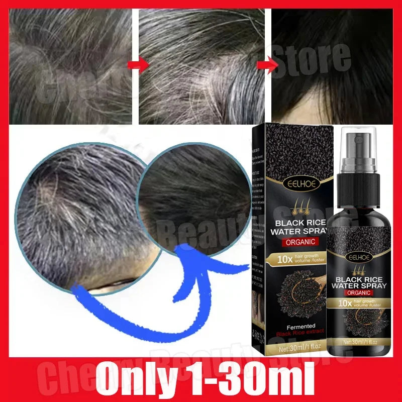 Gray White Hair Treatment Serum Cover White Hair To Black Natural Color Repair Spray Anti Loss Hair Restore Healthy Hair Care - AliExpress 66
