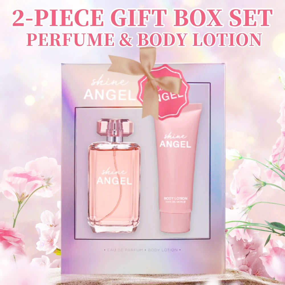 Eau de Parfum Spray and Body Lotion Gift Set Women's Fragrance Sets 3.4 Oz EDP Spray 2.8 Oz Body Cream Shine Angel 2 Pcs Gifts - AliExpress 66