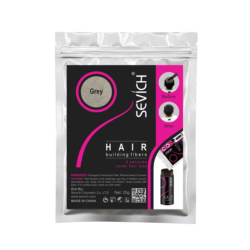 SEVICH 25g Hair Fibers Refill Bag Bald Extension Hair Growth Powder Salon Professional Hair Treatment Unisex Hair Loss Products - AliExpress 66
