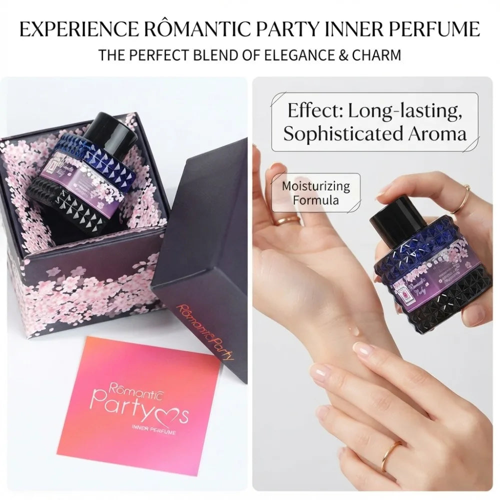 Women Intimate Perfume Gift Box Mini Diamond Bottle Long Lasting Soft Floral Light Scent Sakura Portable Travel Dating Fragrance