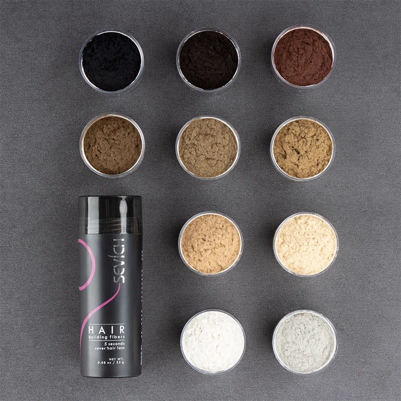Sevich Hair Fiber Building Thin Loss Concealer Spray Refill Keratin Fibers Hair Powder Styling 25g 10 Colors Anti Hair Loss - AliExpress 66