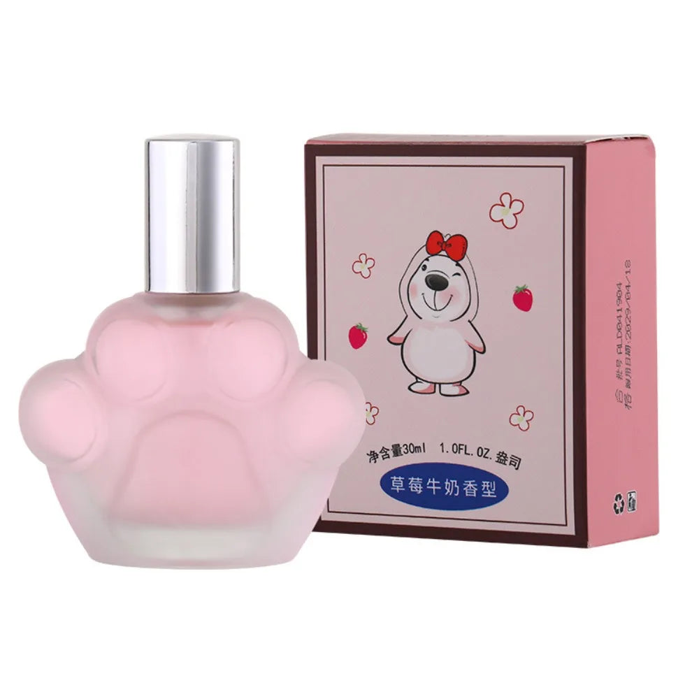 Bear Paw Perfume 30ML EDT Long Lasting Sweet Fruity Milk Gourmand Fragrance Cute Animal Shaped Ideal For Women Daily Use & Gift