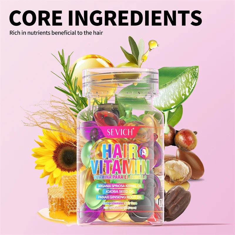 MIX Hair Vitamin Capsule Hair Treatment Oil Fast Restore Frizzy Hair Soft Smooth Shiny Keratin Complex Oil Hair Care Capsules - AliExpress 66