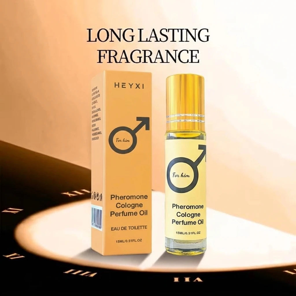 Men's Pheromone Cologne Essential Oil¡ªMen's Cologne with Woody Fragrance, Long-Lasting Scent, Roll-On Design, Lightweight*¡ª