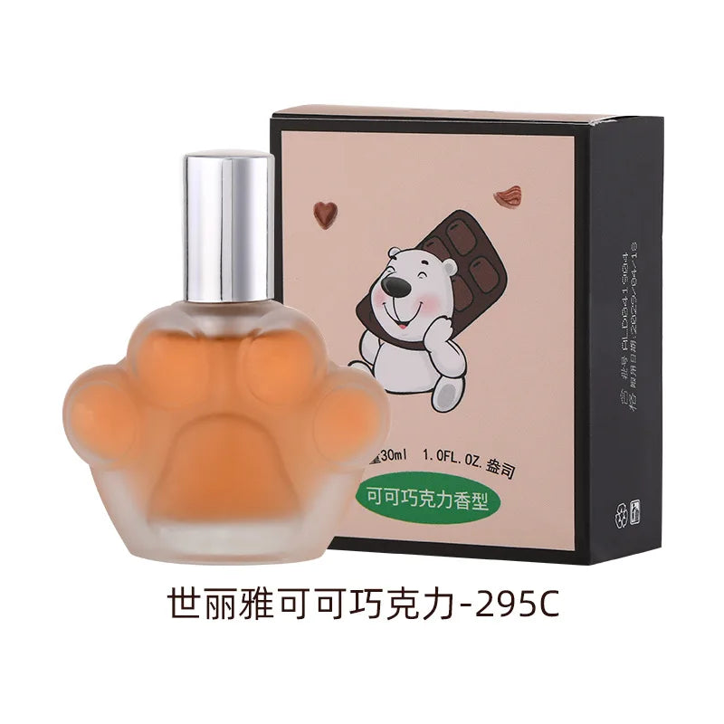 Bear Paw Perfume 30ML EDT Long Lasting Sweet Fruity Milk Gourmand Fragrance Cute Animal Shaped Ideal For Women Daily Use & Gift