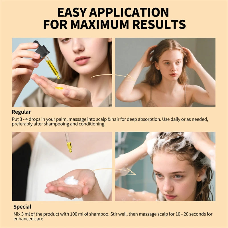 Ginger Hair Growth Serum Anti Hair Loss Oil Fast Regrowth Thicken Hair Care Scalp Essential Hair Promoting Regeneration Thicken - AliExpress 66