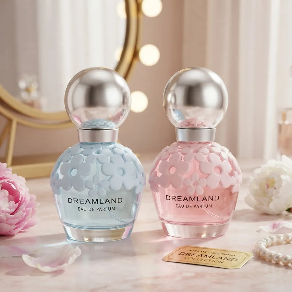 30ml DREAMLAND Women EDP Perfume Cute 3D Flower Bottle Blue Pink Dual Color Long Lasting Sweet Floral Dating Birthday Gift - AliExpress 66