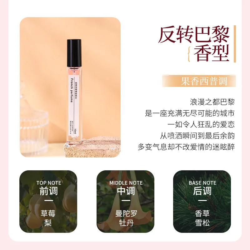 10ML Popular Perfume Portable Mini Eau De Toilette Long Lasting Woody Floral Fragrance Pocket Travel Size For Women Daily Use
