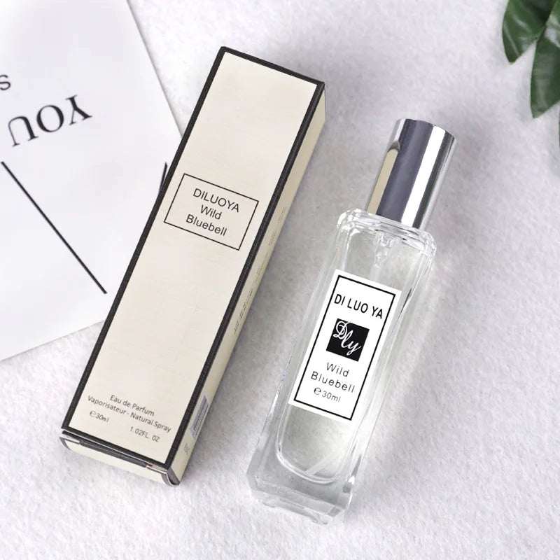 30ml Wild Bluebell Women Perfume Long Lasting Crisp Fresh Light Floral Scent Portable Pocket Daily Travel Dating Fragrance