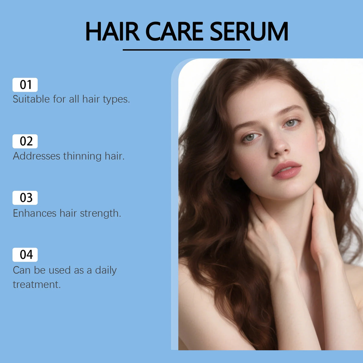 30ML Copper Peptide Serum for Hair Growth, GHK-Cu Peptide Hair Serum Non-Greasy Scalp Care for Thicker Fuller Hair Anti Loss