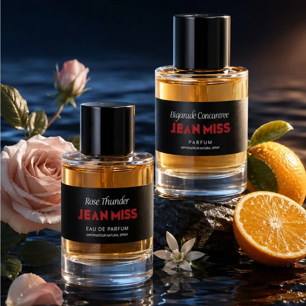 JEAN MISS 100ML Rose Thunder & Bigarade Concentree Perfume For Women EDP Rich Floral Citrus Fragrance Long Lasting Portable