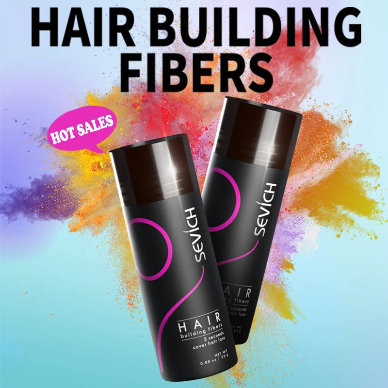 Sevich Hair Building Fibers Keratin Thicker Anti Hair Loss Products Concealer Refill Thickening Hair Fiber Powders Growth 25g