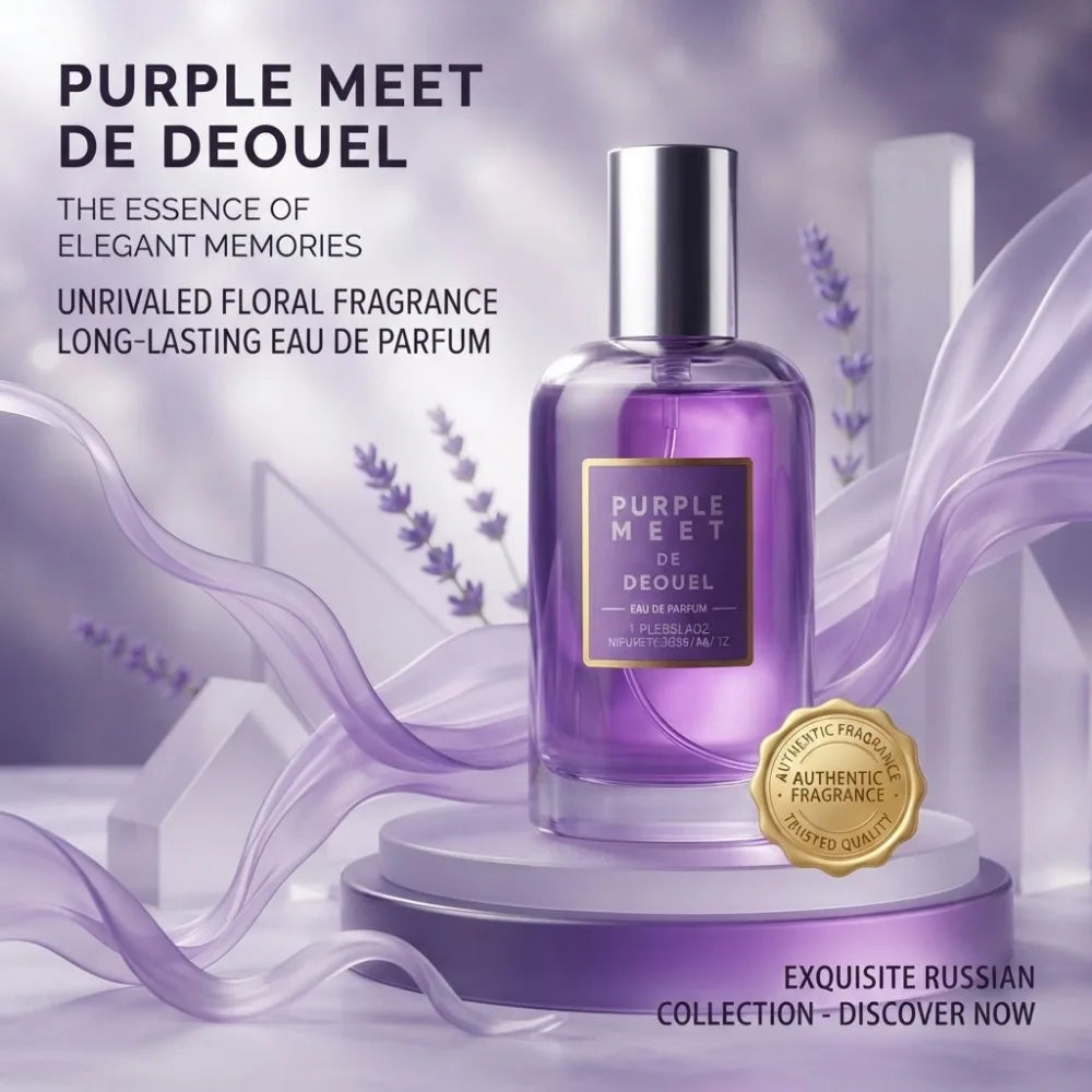 30ML Purple Encounter Women's Perfume Eau De Toilette Fresh Elegant Long Lasting Floral Fruity Fragrance For Daily & Dating Use