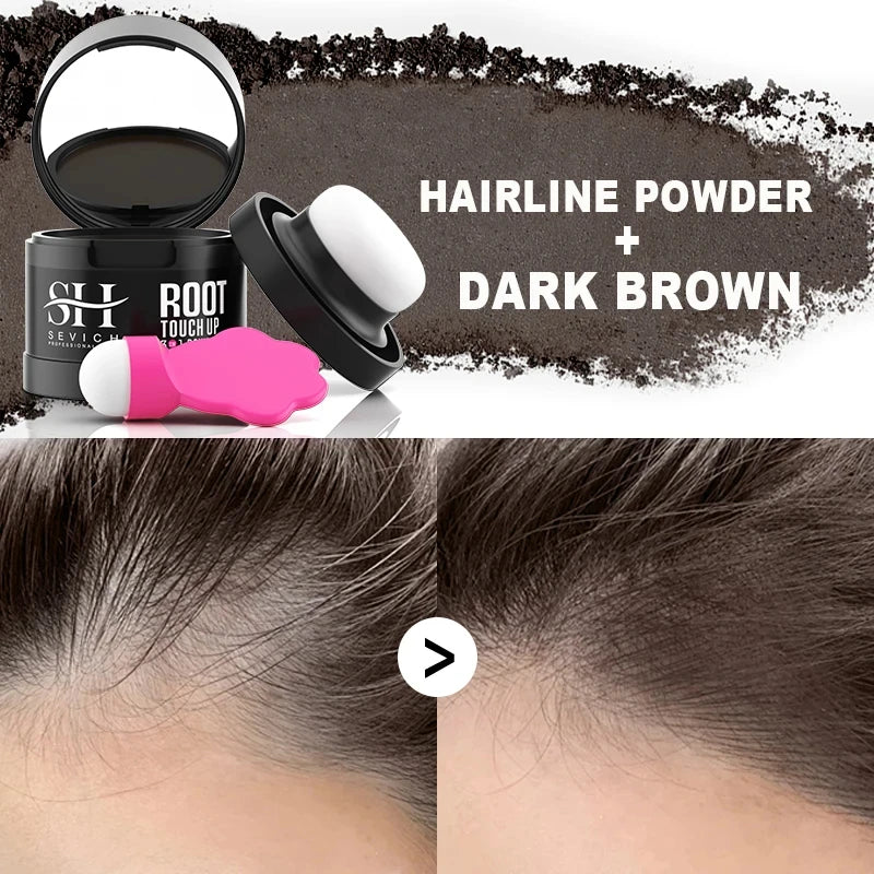 Hair Line Powder 4g Black Root Touch-up Natural Instant Waterproof Hairline Shadow Powder Hair Concealer Coverage Hair Care