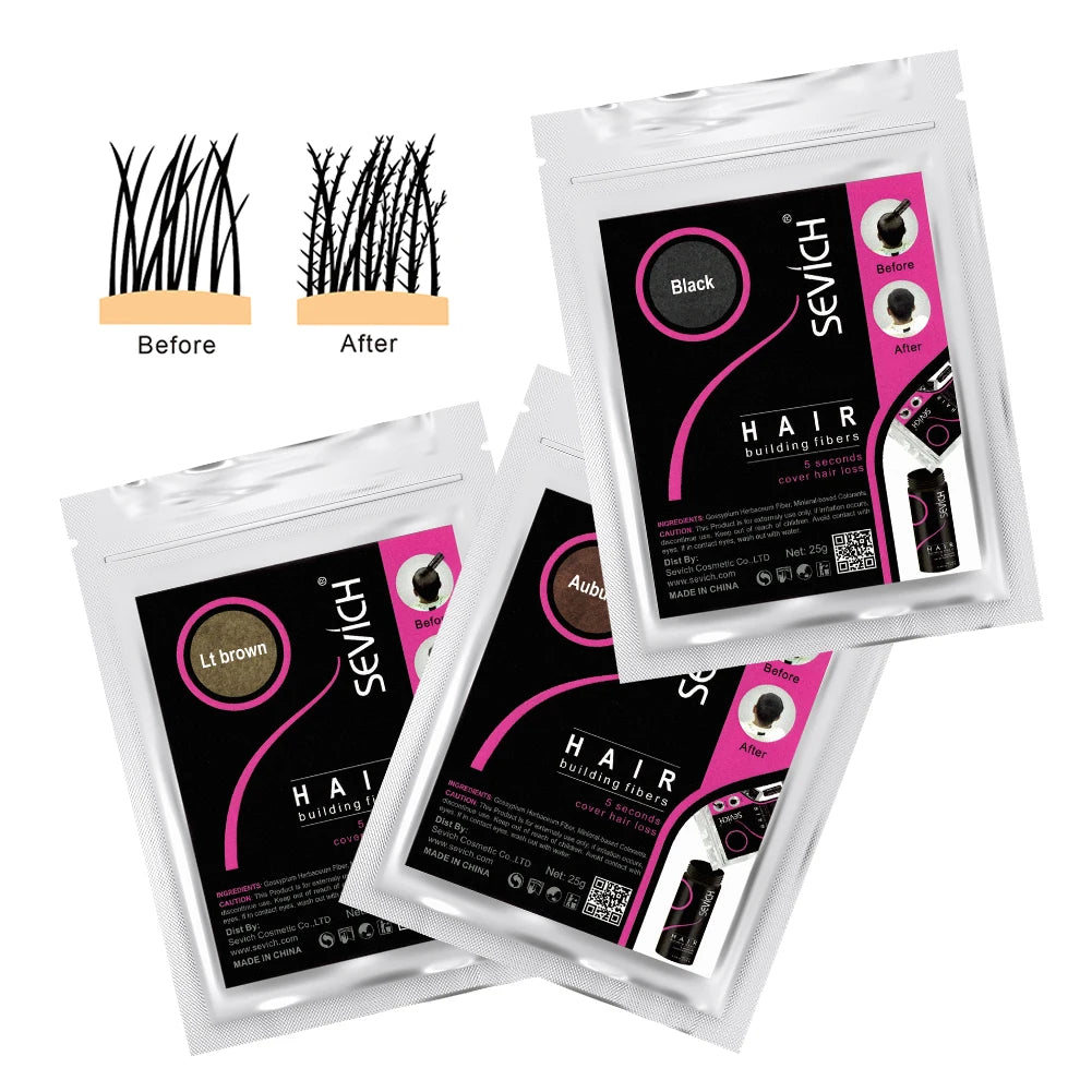 SEVICH 50g Hair Loss Building Hair Fibers Blender Conceal Styling Fiber Hair Powders Thinning Keratin Eyelash Extension Black - AliExpress 66