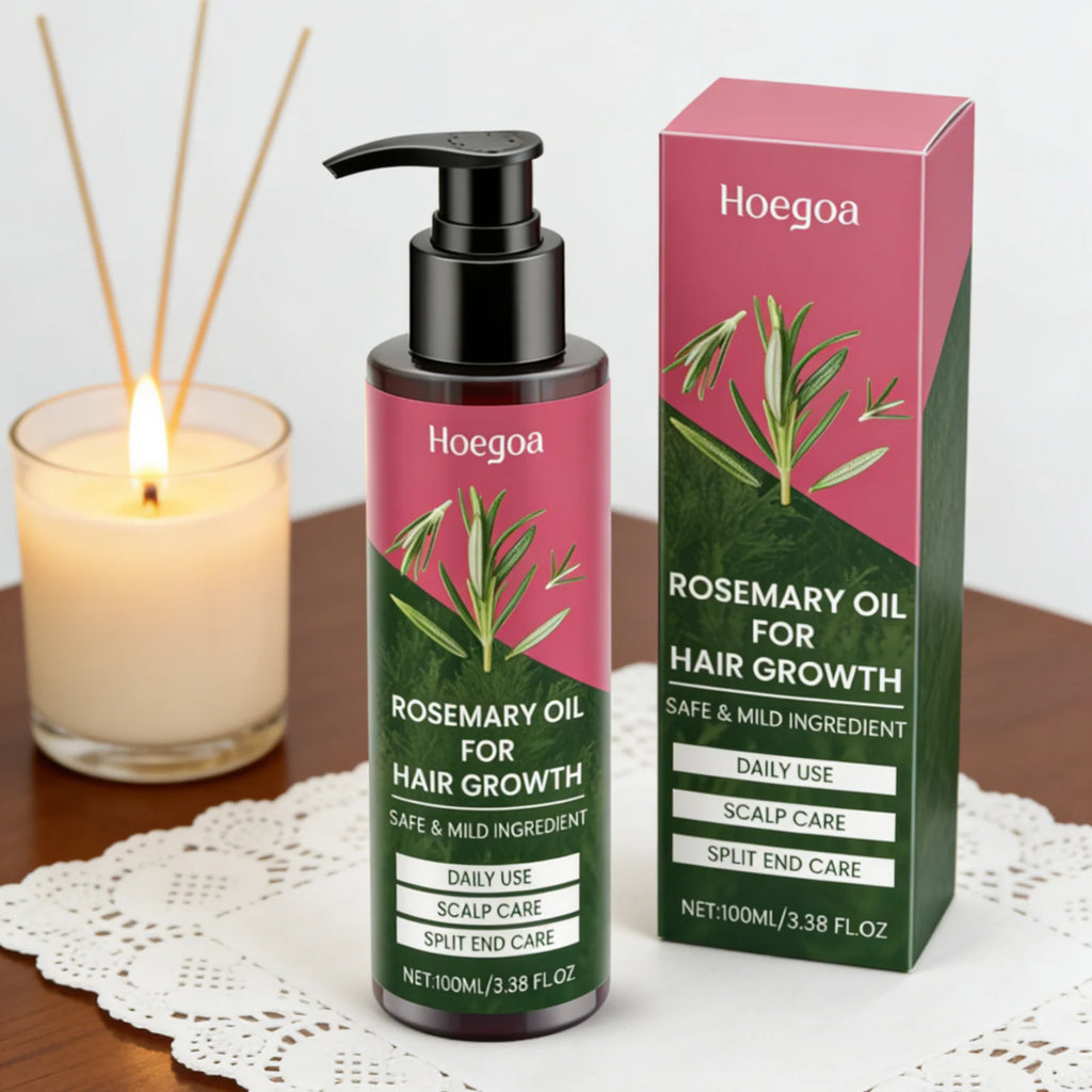 Hoegoa Rosemary Oil Stimulate Hair Growth Strengthen Hair Roots Deep Moisturizing Repair Split Ends Natural Scalp Care Oil 100ml - AliExpress 66