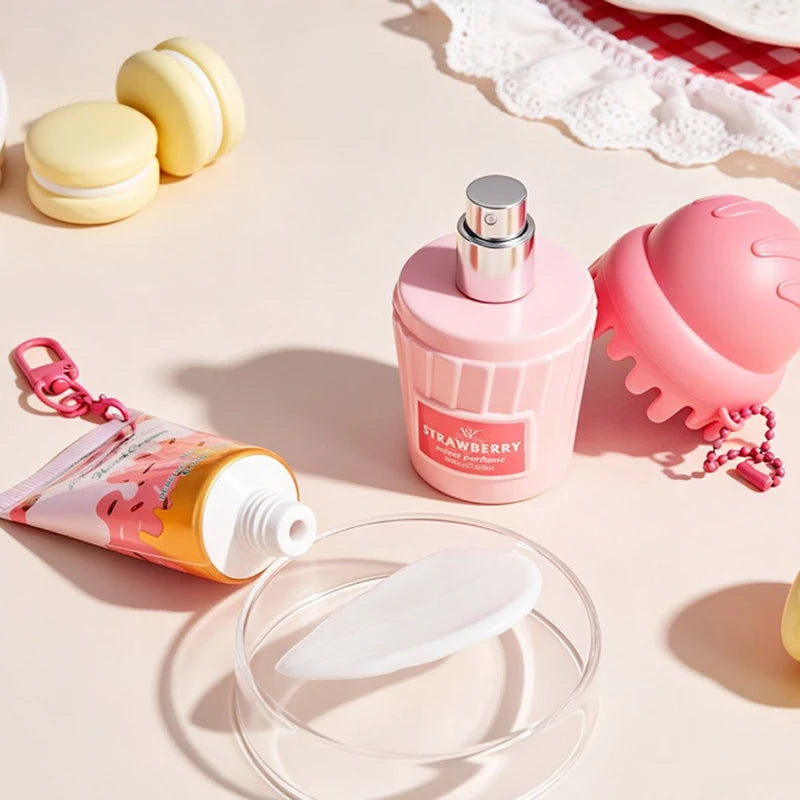 Ice Cream Shape Perfume Mist Hand Cream Set Bread Cherry Chocolate Scent Fragrance Spray Hand Lotion Daily Body Care Gift Kit - AliExpress 66