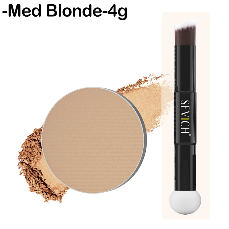 SEVICH Mini-Hairline Powder 4g Waterproof Hairline Shadow Powder Black Root Cover Up Hair Concealer Double Ended Makeup Brush - AliExpress 66