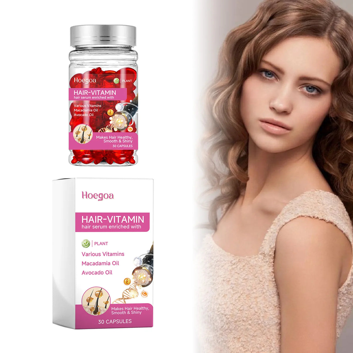 Vitamin Hair Growth Serum Capsule Deeply Moisturizing Reduce Loss Repair Damaged Improve Frizzy Scalp Treatment Hair Essence Oil - AliExpress 66
