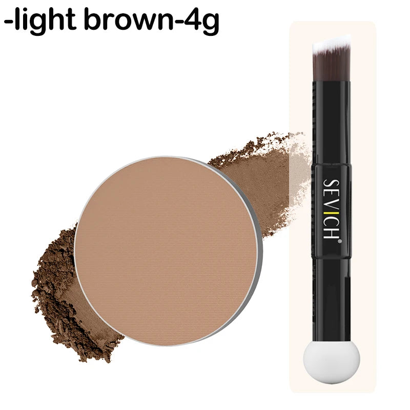 SEVICH Mini-Hairline Powder 4g Waterproof Hairline Shadow Powder Black Root Cover Up Hair Concealer Double Ended Makeup Brush - AliExpress 66