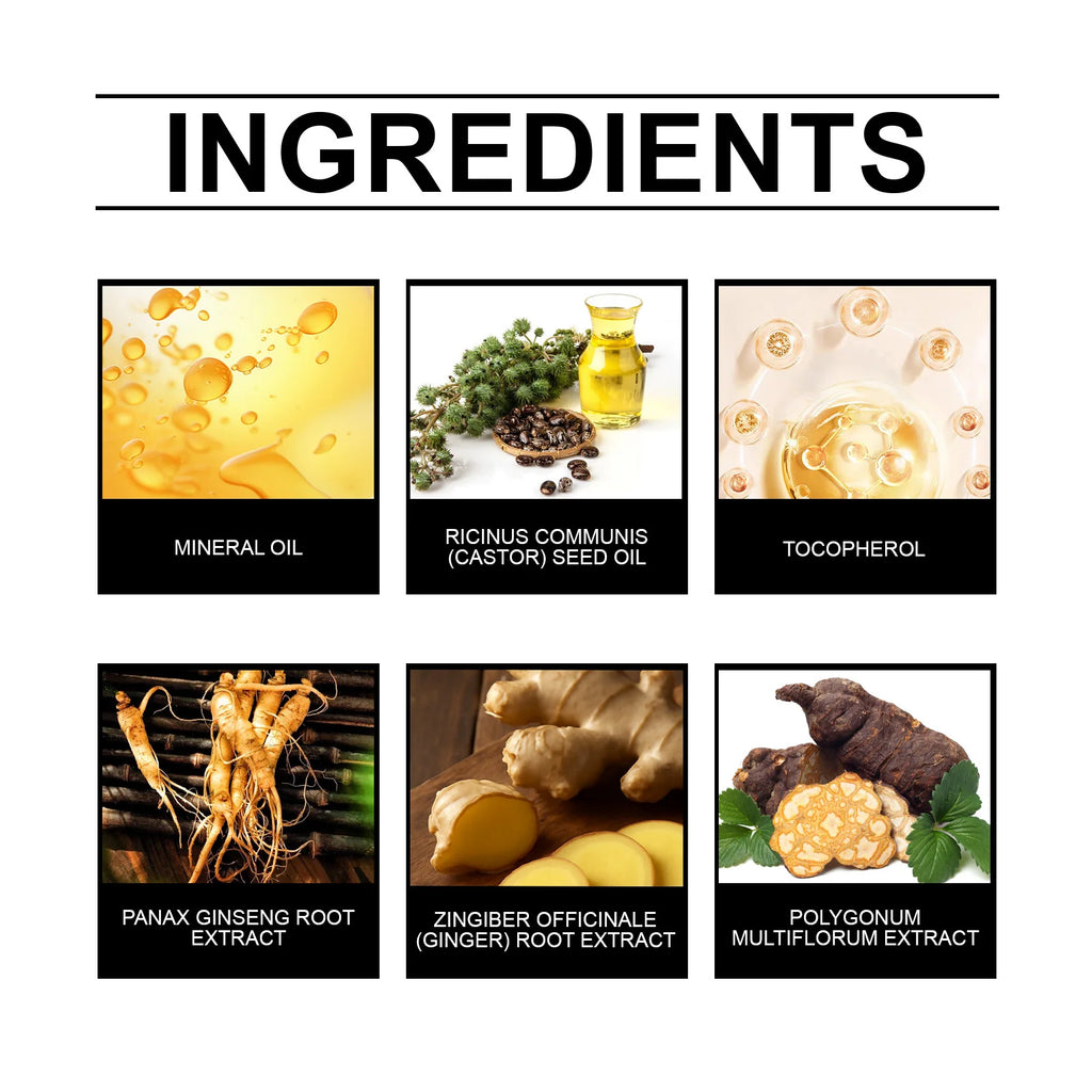 Hair Care Serum Oil Ginger Hair Regrowth Anti-Hair Loss Repairing Nourish Damaged Hair Roots Dense Essence Hair Conditioner - AliExpress 66