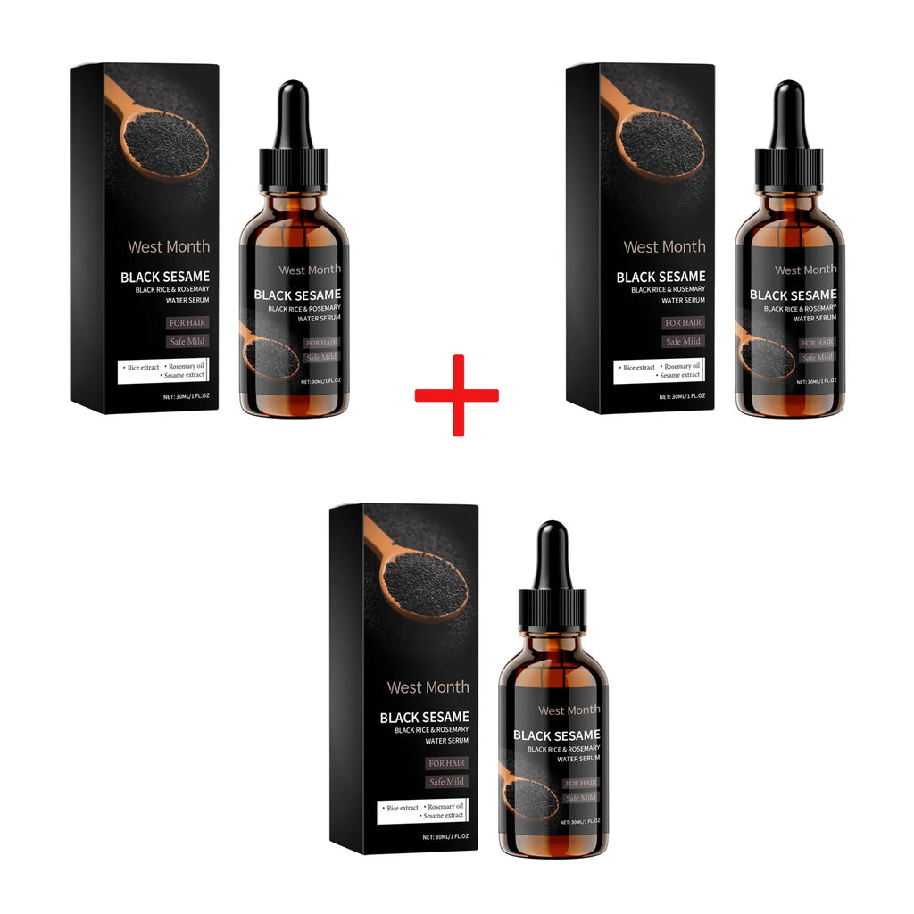 Black Sesame Hair Strengthening Oil Improve Damaged Split Ends Dry Frizz Repairing Nourishing Shiny Dense Hair Growth Care Serum - AliExpress 66