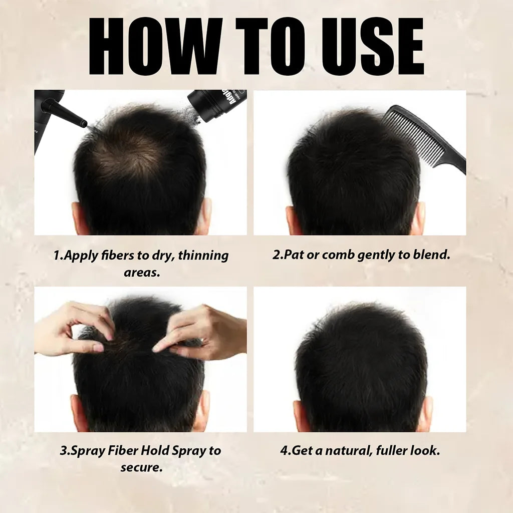 Adglamful Hair Fiber Kit: 2 Fiber Powders + Spray Bottle for Instant Thickening & Volume ¨C Quick 30 Sec Styling - AliExpress 66
