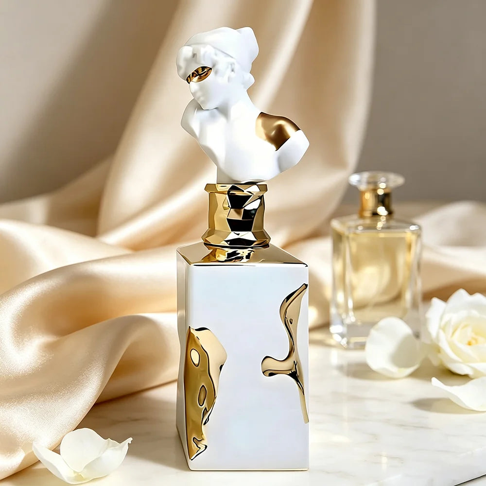 Women Luxury Sculpture Goddess Bust Perfume Eau De Parfum 100ml, White Gold Art Decor Bottle, Long?Lasting Middle Eastern Scent For Daily Wear & Gifting - AliExpress 66