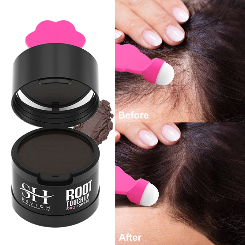 Hair Line Powder 4g Black Root Touch-up Natural Instant Waterproof Hairline Shadow Powder Hair Concealer Coverage Hair Care