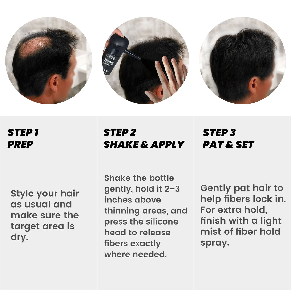 Adglamful Hair Fibers (15g) ¨C 10sec Instant Volume, Spray Applicator for Thinning Hair | Invisible & Even Coverage - AliExpress 66