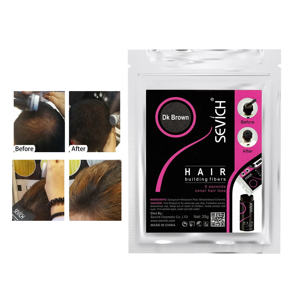 SEVICH 50g Hair Loss Building Hair Fibers Blender Conceal Styling Fiber Hair Powders Thinning Keratin Eyelash Extension Black - AliExpress 66